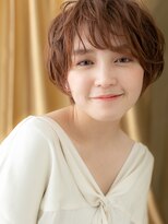 カバーヘア ブリス 大宮西口(COVER HAIR bliss)&nbsp;ローズベージュ小顔ショートプードルパーマTd3大宮20代30代40代