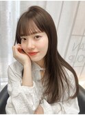 オリーブブラウン/レイヤーカット/透明感カラー/韓国ヘア