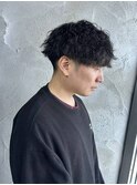 MEN’S HAIR/シャドウパーマ/刈り上げセンターパート/群馬高崎