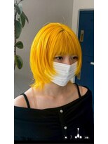 ブルーム 八千代緑が丘(bloom)&nbsp;高発色イエローカラー×ウルフボブ
