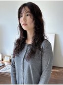 ロングレイヤーパーマ くせ毛風 ニュアンス スパイラルパーマ