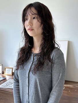 ヘアーアイストゥーレ(HAIR ICI TRE) ロングレイヤーパーマ くせ毛風 ニュアンス スパイラルパーマ
