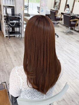 ミニム ヘアー(minim hair) 【minim×まは】オレンジブラウン