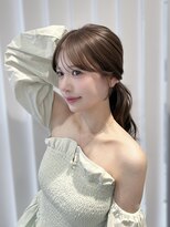 エヌアイ オモテサンドウ(ni omotesando)&nbsp;透明感ショコラグレージュ×盛れるお顔周りカット　　【正木碧】