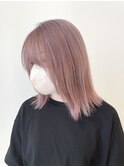 ケアブリーチダブルカラーペールピンクカラー