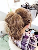 ヘアアンドメイク スタジオ ラプラス(HAIR&MAKE STUDIO rapLus) ☆カール散らしポニテ☆