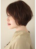 手入れ簡単　大人の小顔ショートボブ
