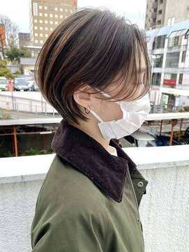 ルアン 上通り(ruen) 熊本 ショートカット ruen 大人丸みハンサムショート