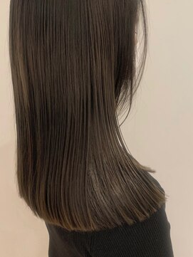 ローネス(LONESS) ぷつっとカット/ぷつっとロブ/ロブ/オリーブベージュ