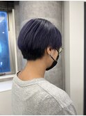 ネイビーパープルカラー【ケアブリーチ、イルミナカラー】