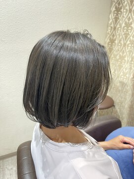 リュドール 春日井店(Rue D'or) Rue D'or春日井×櫻枝 透け感カラーショートボブ