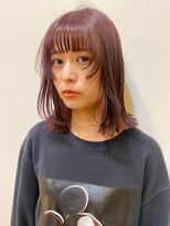 マッシュ キタホリエ(MASHU KITAHORIE) 顔周りをデザインしたミディアムスタイル