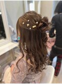 ルーズハーフアップ