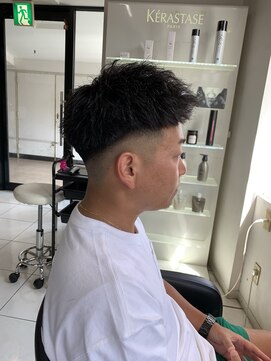 アイズ 海老名(AIZU) ジェットモヒカン　スウィングアップバング　フェードカット