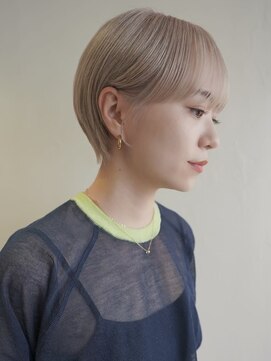 ニコ トウキョウ 渋谷(nico TOKYO) ショートボブ/ホワイトブロンド/髪質改善/ダブルカラー/ブリーチ