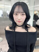 アルバム 渋谷パルコ(ALBUM) 透明感カラーネビージュ秋色小顔ボブルフ黒髪_F0035