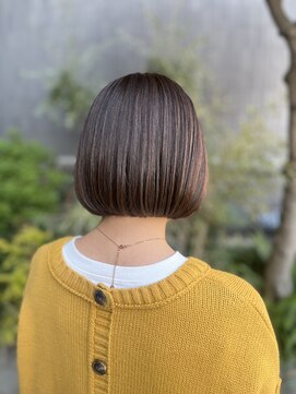 美容室ポール 西葛西店(PAUL) 内巻きボブ ぱつっとボブ 透明感カラー