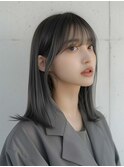 こなれミディ イメチェンくびれレイヤー 小顔 ネビージュ