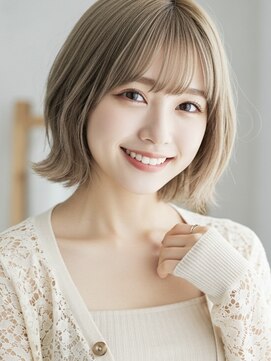 ニル 柏の葉(Nil) ☆レイヤーボブショートボブシースルーバングくすみベージュ☆