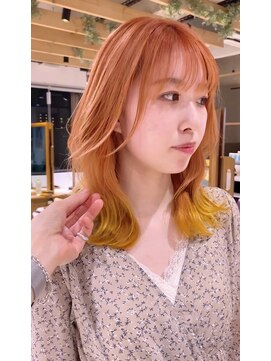 カロン 八柱店(CALON by truth) #ハイトーンオレンジ×イエローカラー