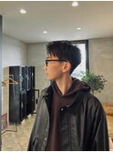 メンズ アップバングショート