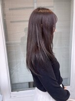 ミント(mint) ナチュラルなレイヤーカットに透明感アッシュグレージュ!