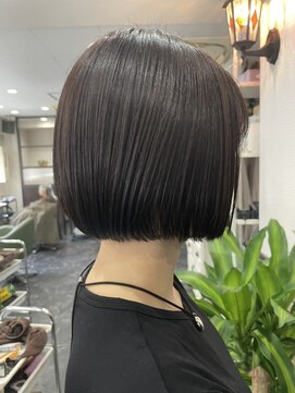 ソル(sol) 切りっぱなしボブ★オイルのみ仕上げ