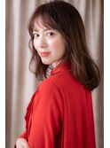 □グレーベージュ毛先パーマエアリーロング403戸田公園30代40代
