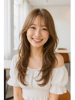 ノラ ヘアーサロン(NORA HAIR SALON) ナチュラル小顔前髪あり後れ毛サイドバング結べるボブくびれヘア