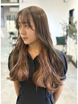 ペチカ(PEZZICA) ピンクベージュ/インナーカラー