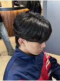 メンズカットメンズパーマニュアンスパーマセンターパート
