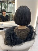 【 池 田 】ばっさりボブ×縮毛矯正