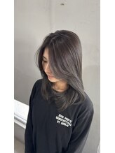 【色持ち重視】深みのある大人グレージュ。ブリーチなしでも重くない上質な透明感を【木更津】