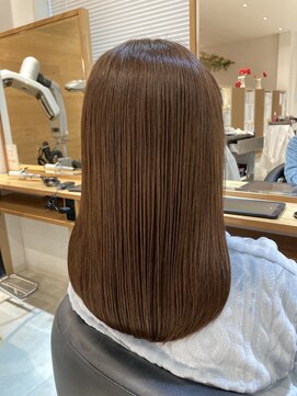 ロング　重めストレート