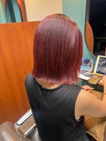 スタジオヒープ 辻堂(studio HEAP)&nbsp;ぷつっとミディ × ディープレッドカラー