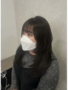 プライズ 所沢プロぺ通り店(prize) 暗めオリーブカラー レイヤースタイル 所沢