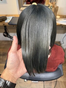 エストヘアーバイ フレンズ 新宿店(est hair by friends) ブリーチ/オリーブグレージュ