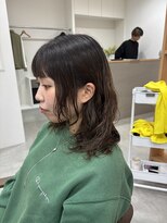 イフプロデュースドバイアミカ(iF produced by Amica)&nbsp;セミロングパーマスタイル