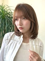 ベル 新宿(Belle)&nbsp;ミディアムレイヤー/顔まわりレイヤーカット/ベージュカラー