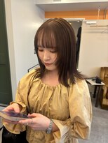 ベンジー 横浜店(benji) 切りっぱなし×抜け感オリーブベージュ
