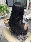 ブルーブラック　髪質改善ストレート　心斎橋