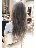 カット+ミルクティーグレージュブリーチ透明感カラー da412