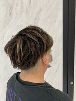 リー 京橋(Lee)&nbsp;【Lee京橋】メンズハイライト + フェード＋波ウェーブパーマ