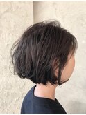ショートボブ/フェザーバング/こなれヘア【元町/石川町】