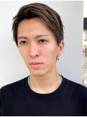 グレージュアップバングショート〈表参道青山drop〉