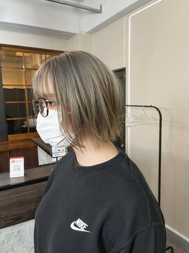 ヘアーニコット(hair Nicott) ミルクティー×ボブ