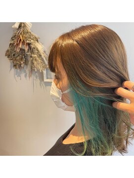 リリヘアー(LiLi.hair) グリーンカラー