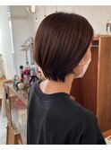 耳掛けショートボブ