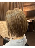 ワンレン ボブ