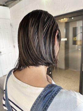 パーク(PARK) ミニボブショートボブハイライトアンブレラグラデーションカラー